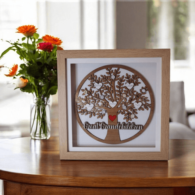 Personalised Family Tree Keepsake: A Cherished Heirloom of Love and Legacy.